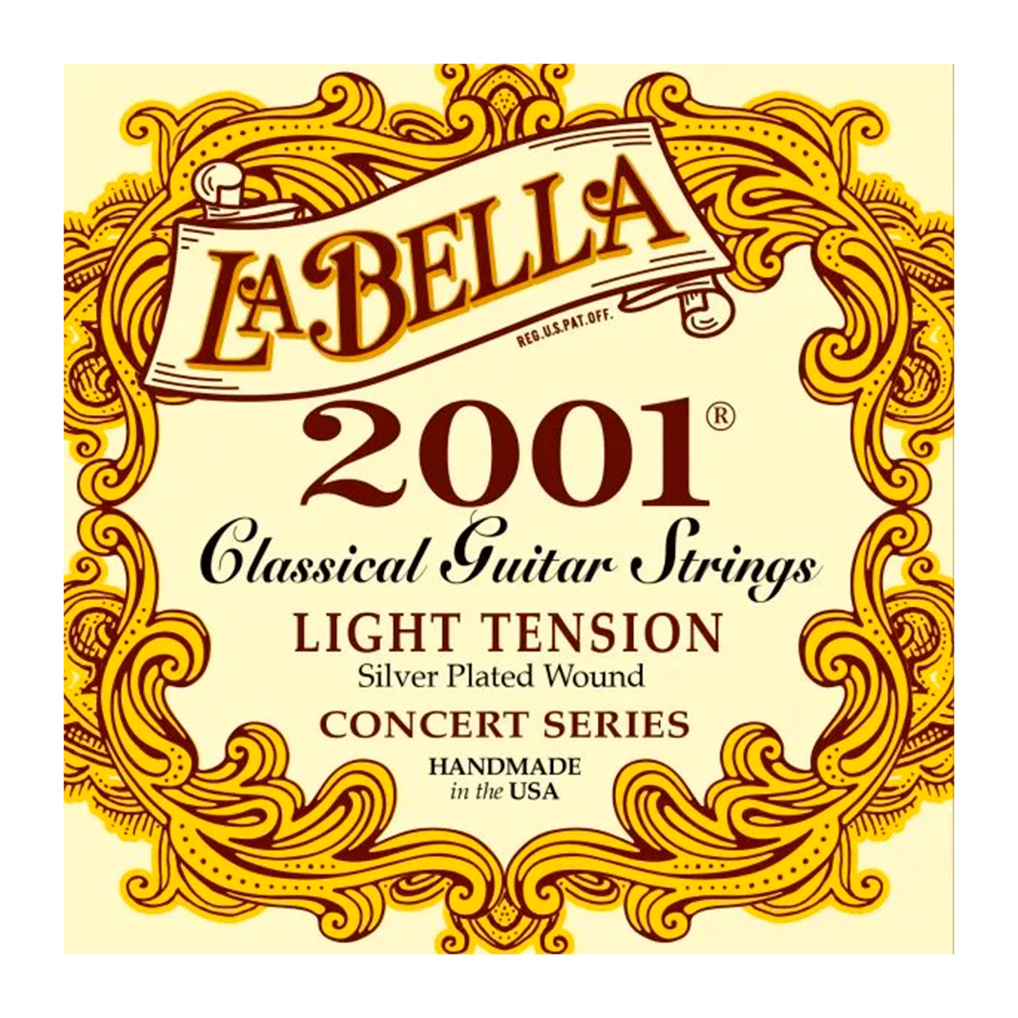 Set De Cuerdas De Guitarra Light Tension La Bella - 2001