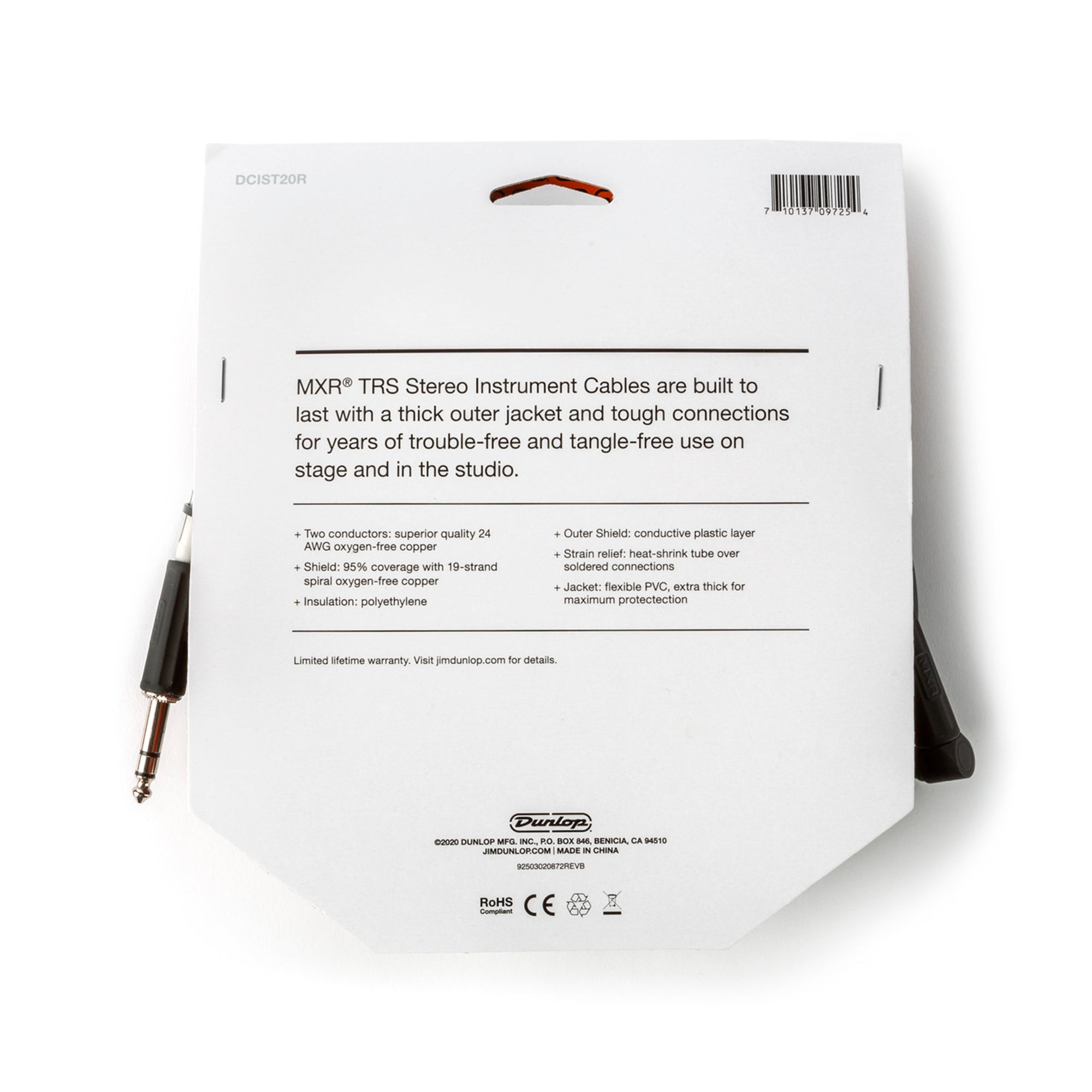 Cable Stereo Para Instrumentos 3m MXR - DCIST20R