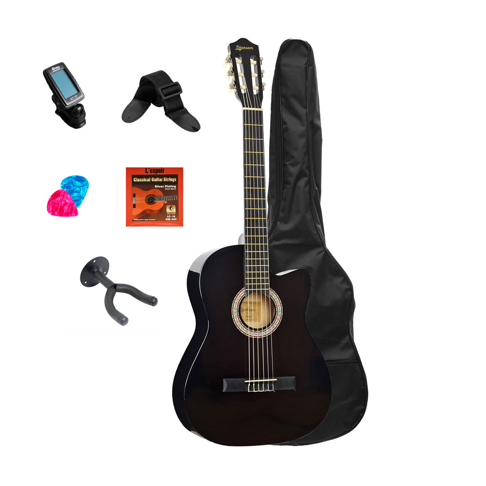 Pack Guitarra Acústica Djersen Negro