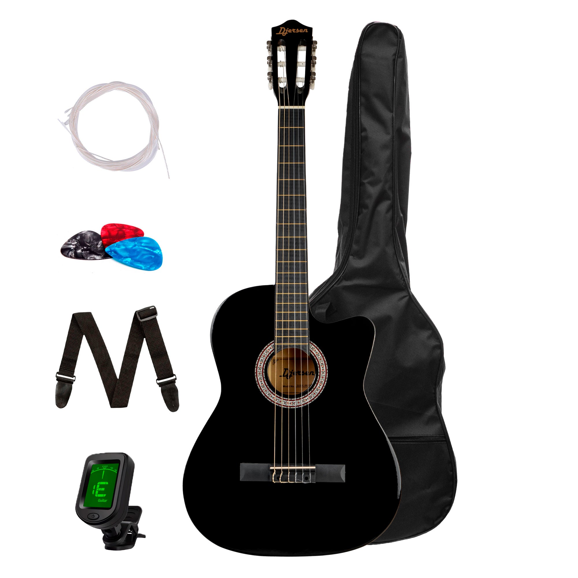 Guitarra Acústica Djersen - DJ39C-PC BK