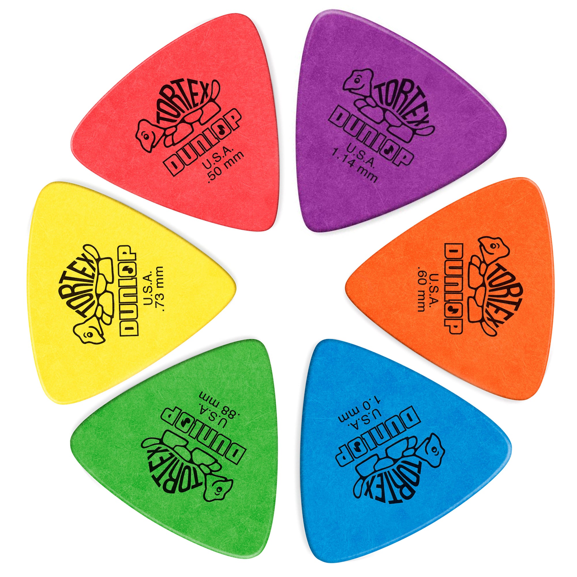 6 Uñas Dunlop Tortex Triangle - 4310