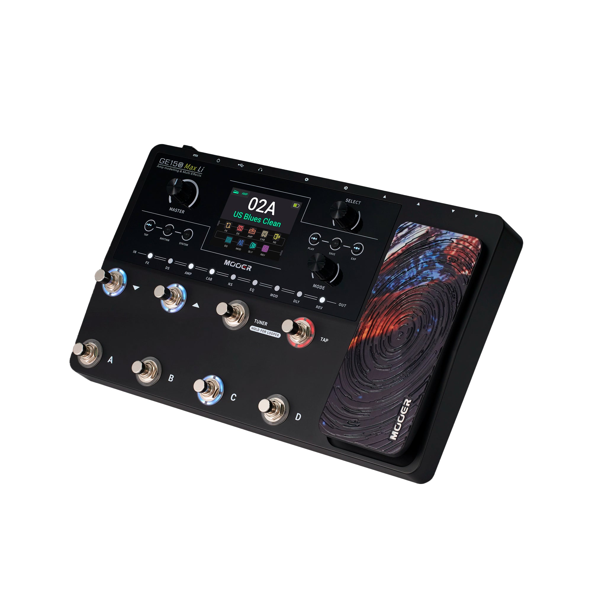 Pedalera Multiefecto con modelados Mooer - GE150 MAX LI