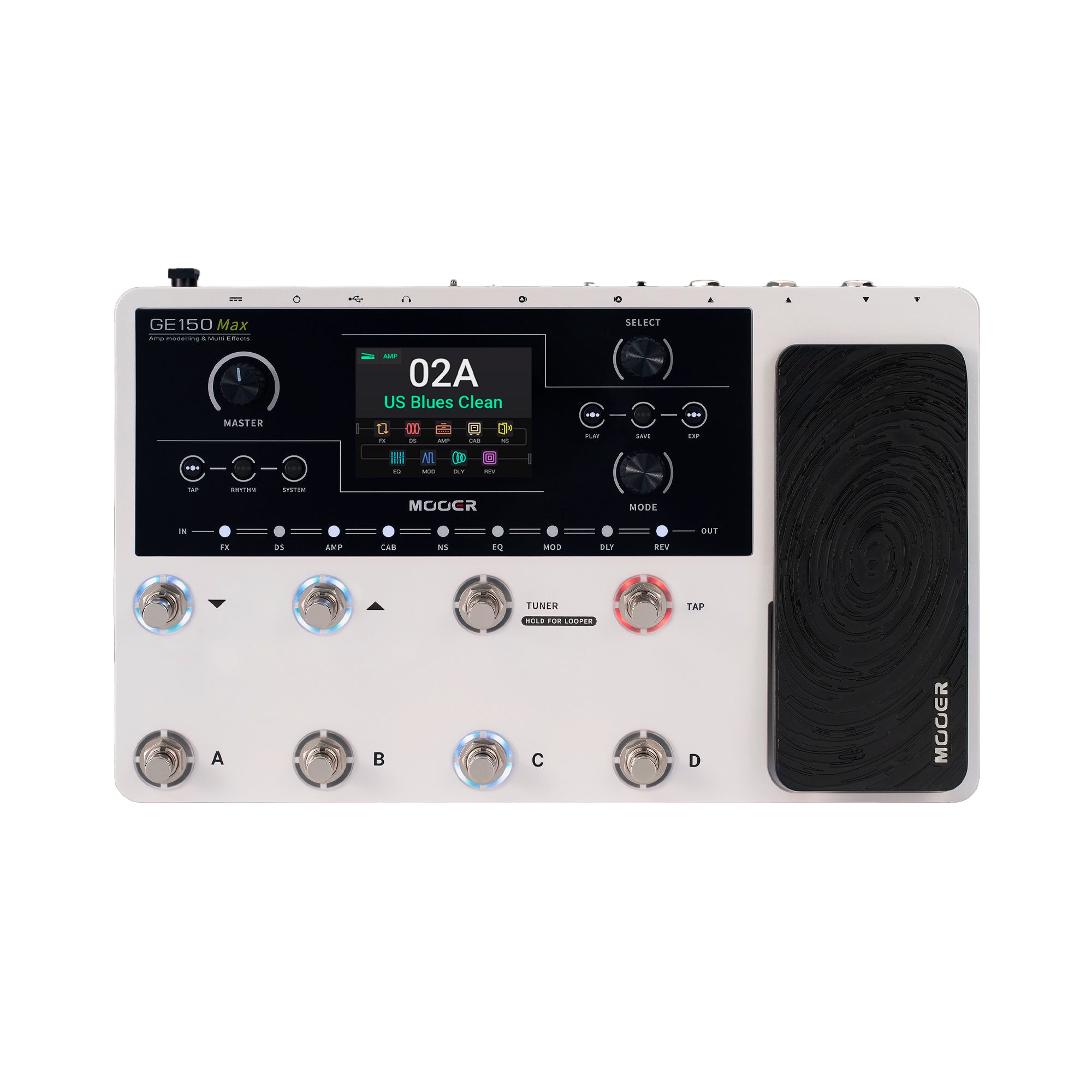 Pedalera Multiefecto con modelados Mooer - GE150 MAX