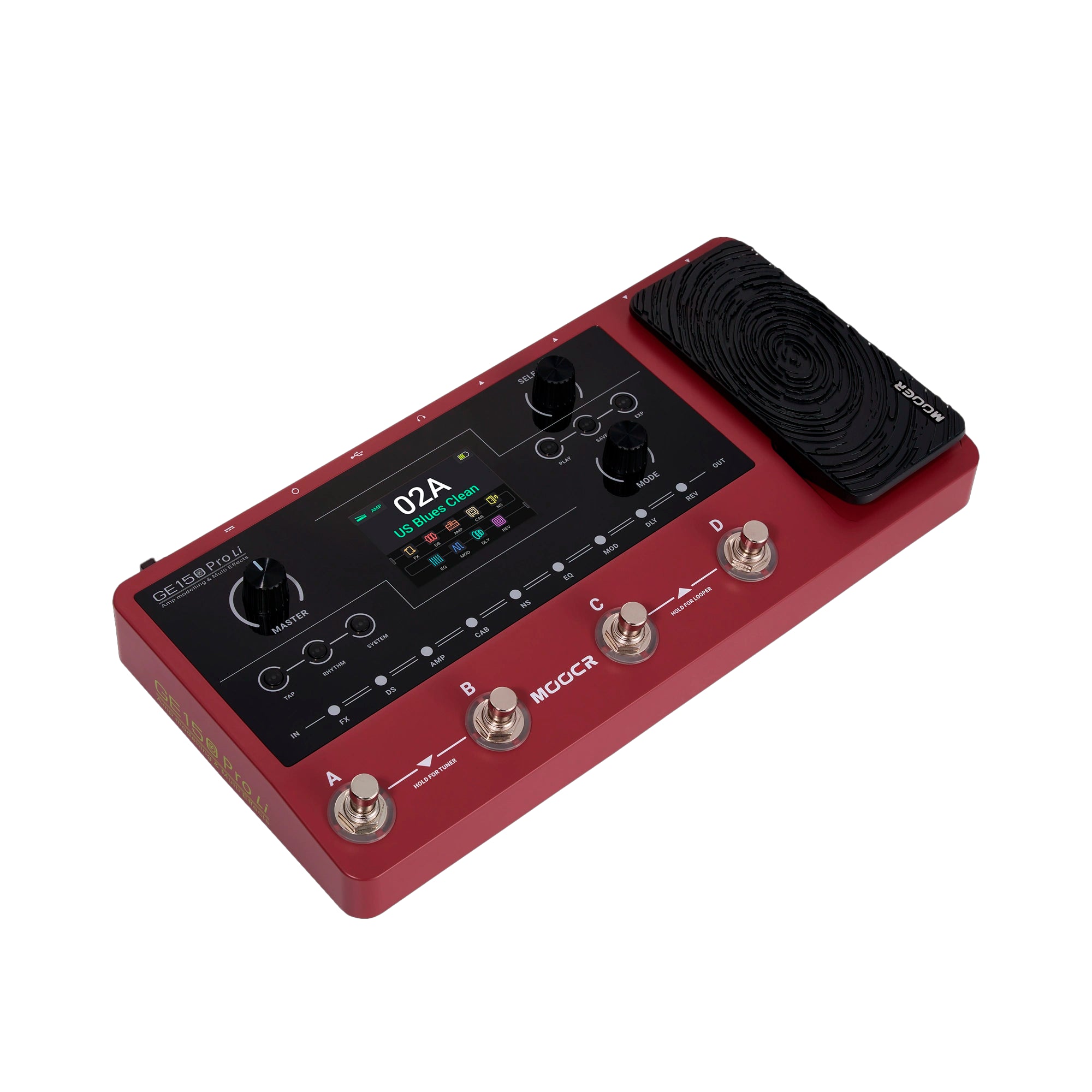 Pedalera Multiefecto con modelados Mooer - GE150 PRO LI