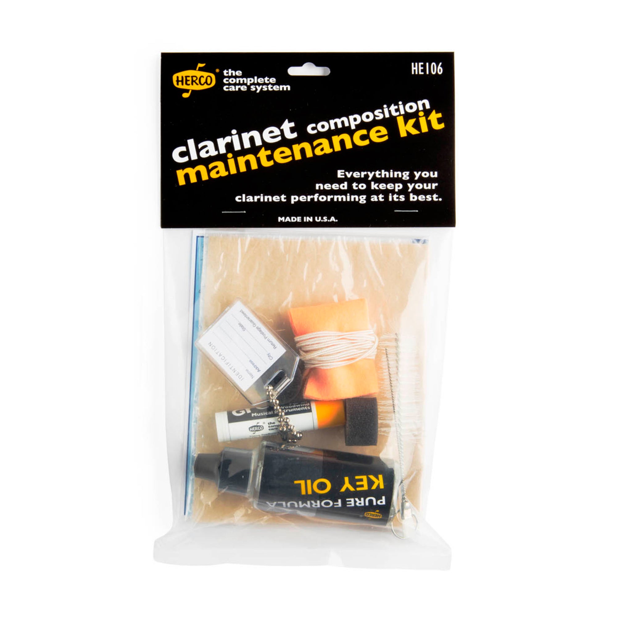Kit de limpieza para clarinete Herco - HE106