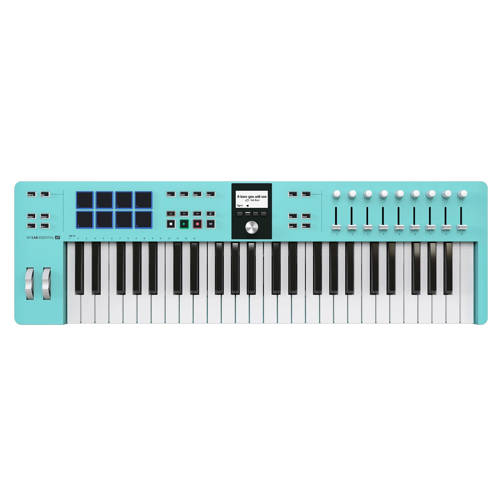 Controlador MIDI Arturia - KeyLAB Essential 49 MK3 Aquamarine