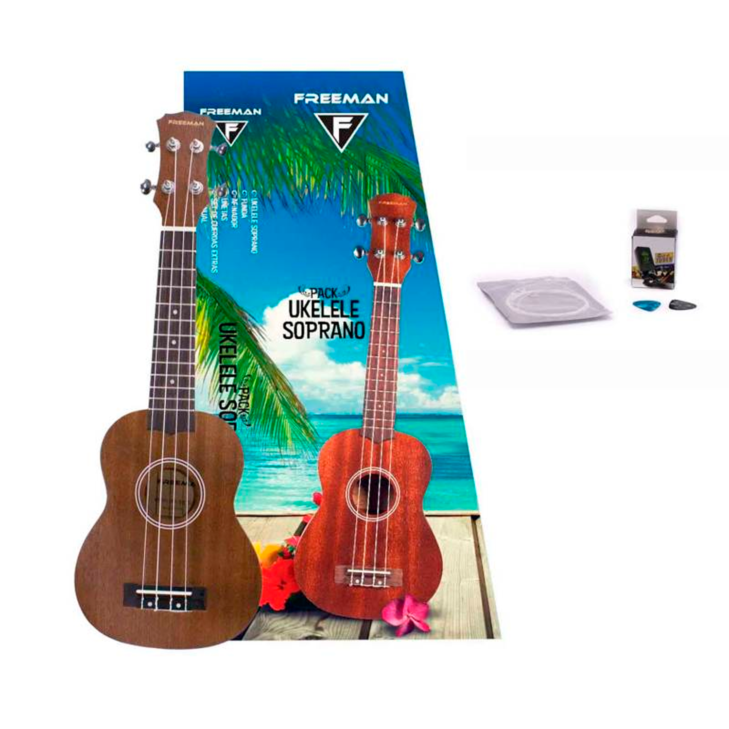 Pack de Ukelele Soprano Freeman