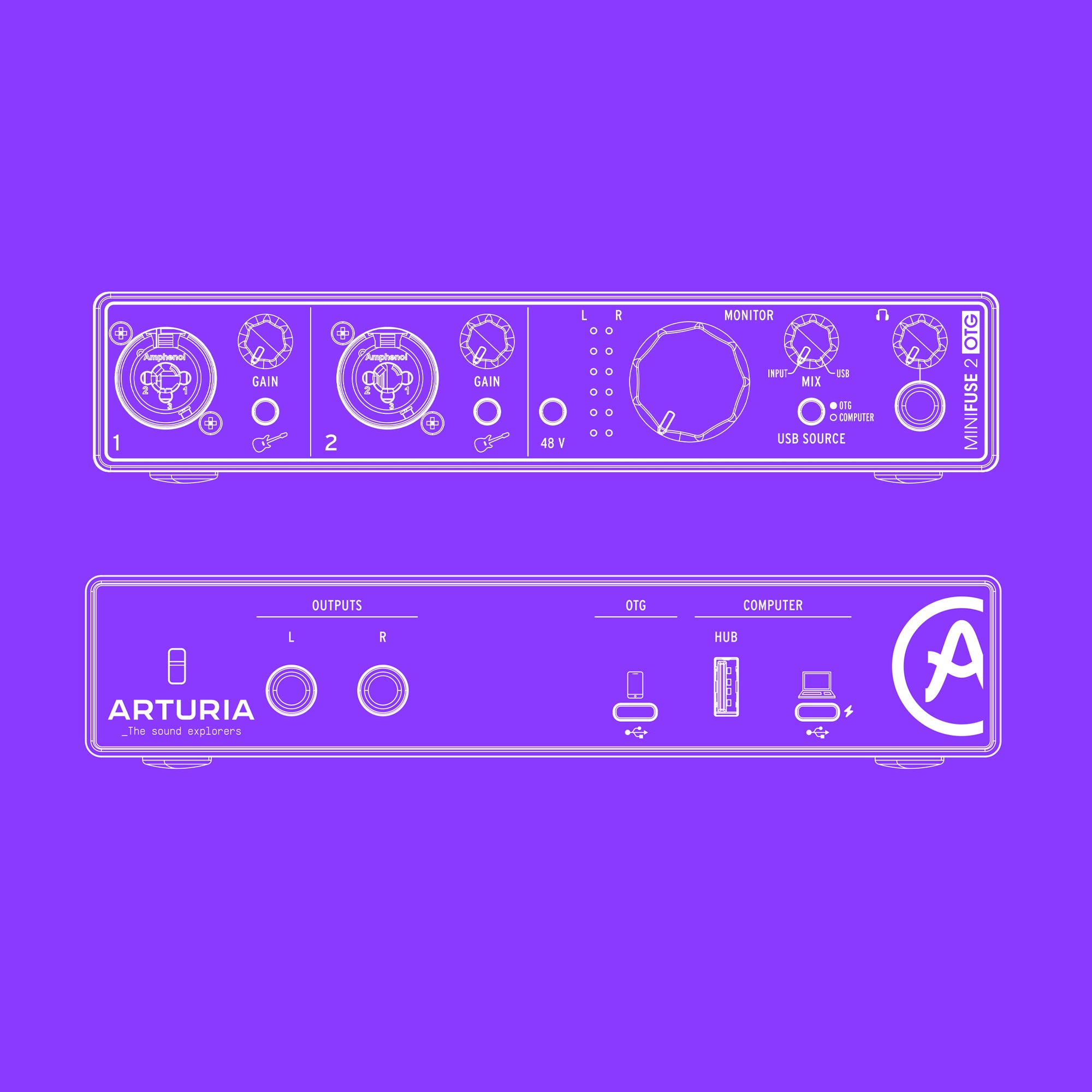 Interfaz de audio Arturia - Minifuse2 OTG