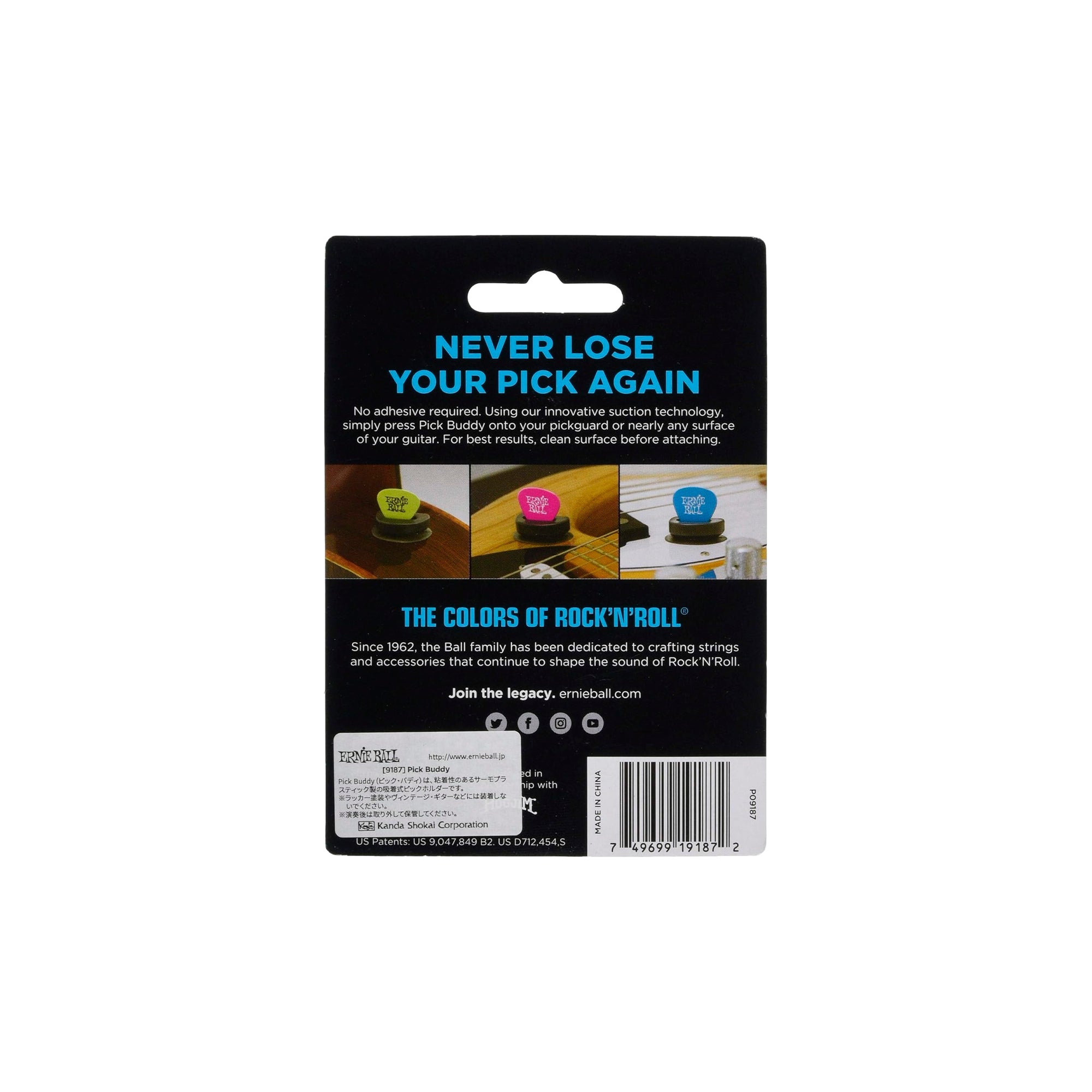 Porta Plumilla Ernie Ball Pick Buddy - P09187