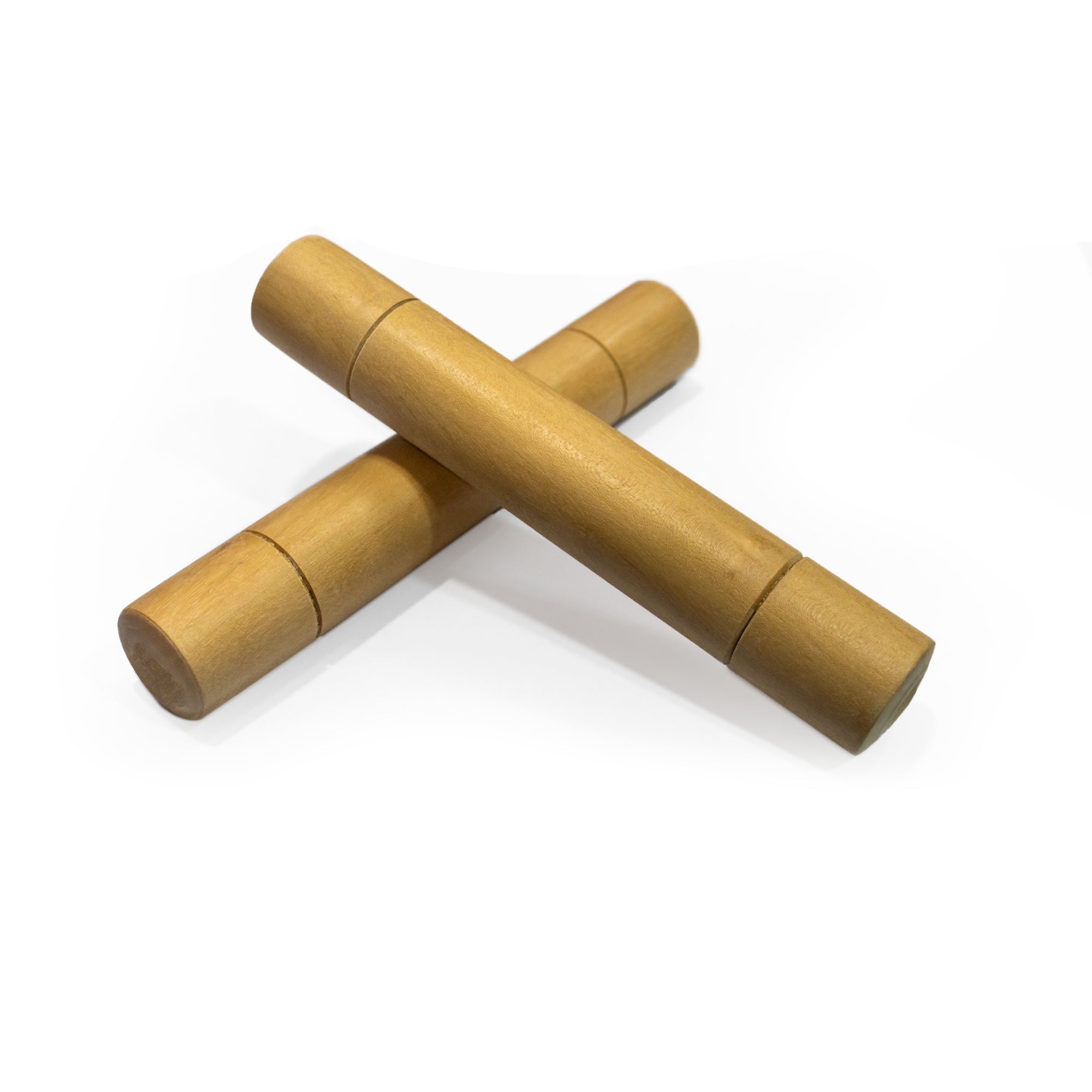 Par de claves de madera - 15 cm