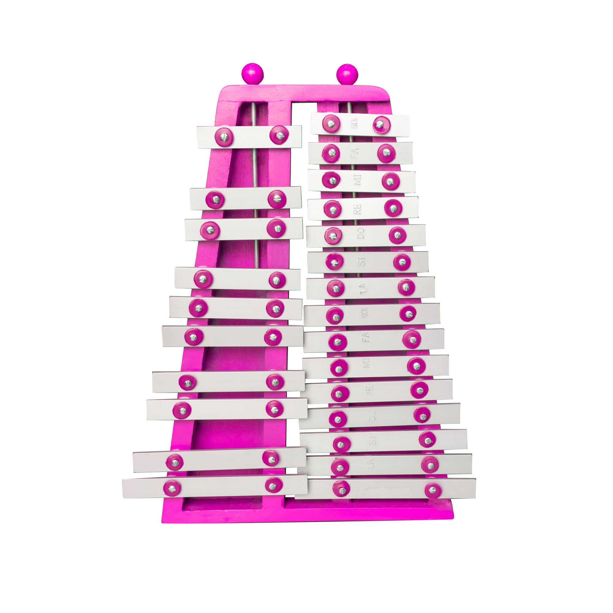 Xilófono 2/8 Cromático con fieltro Fucsia - Venturi