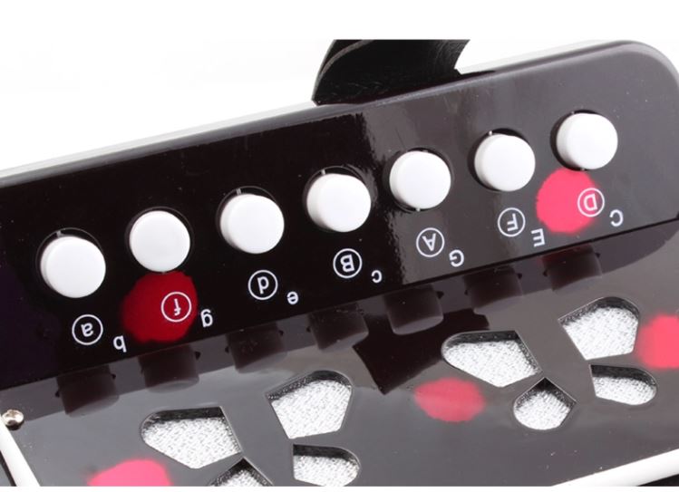 Acordeón 7 Teclas 2 Bajos JDR - AO1