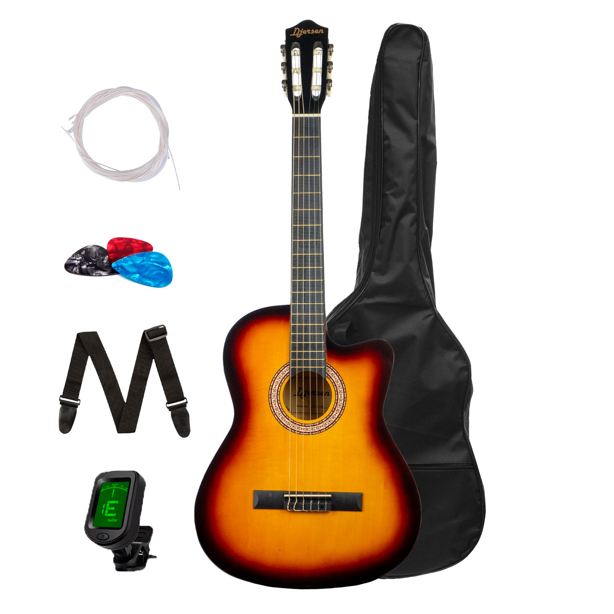 Guitarra Acústica Djersen - DJ39C-PC BK
