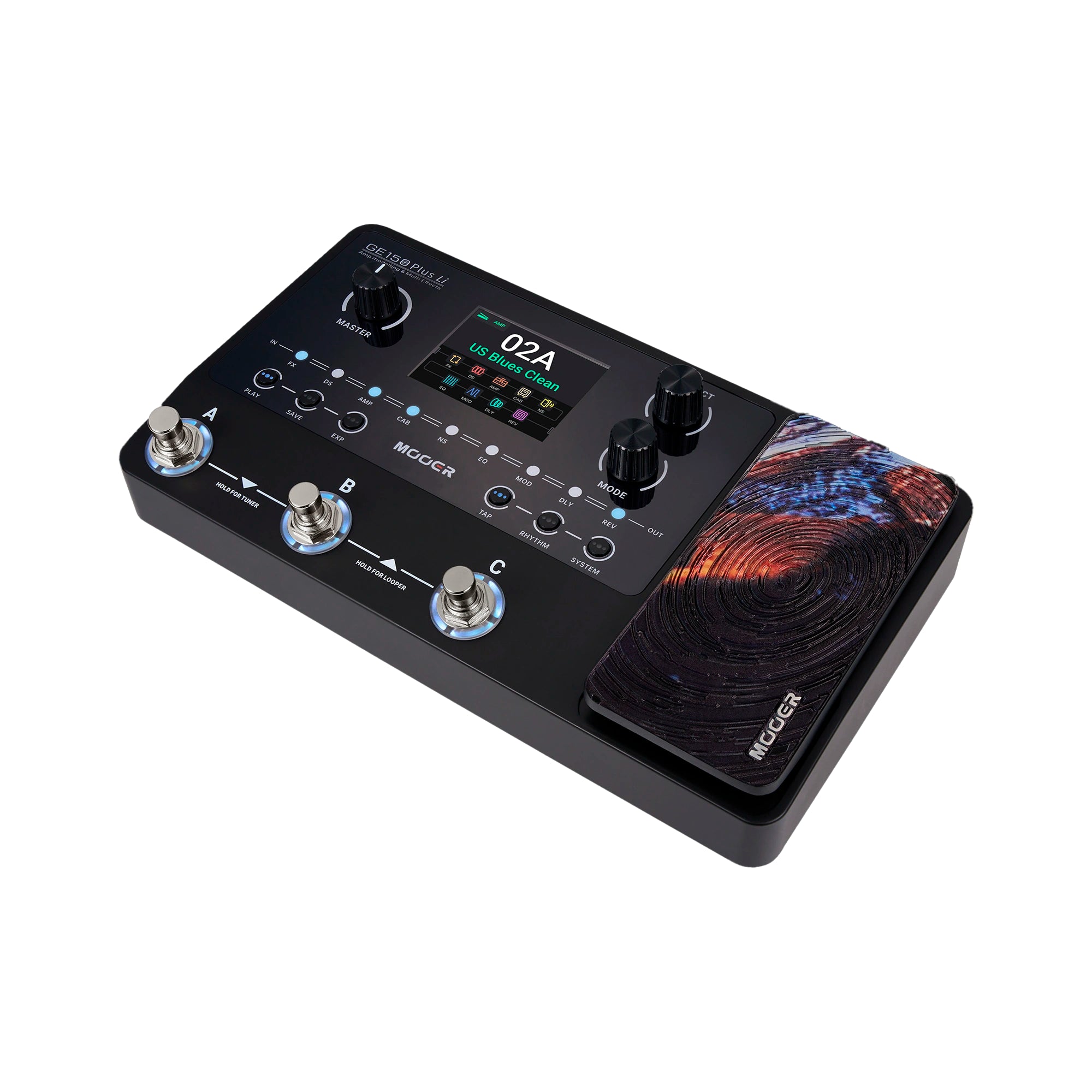 Pedalera Multiefecto con modelados Mooer - GE150 PLUS LI