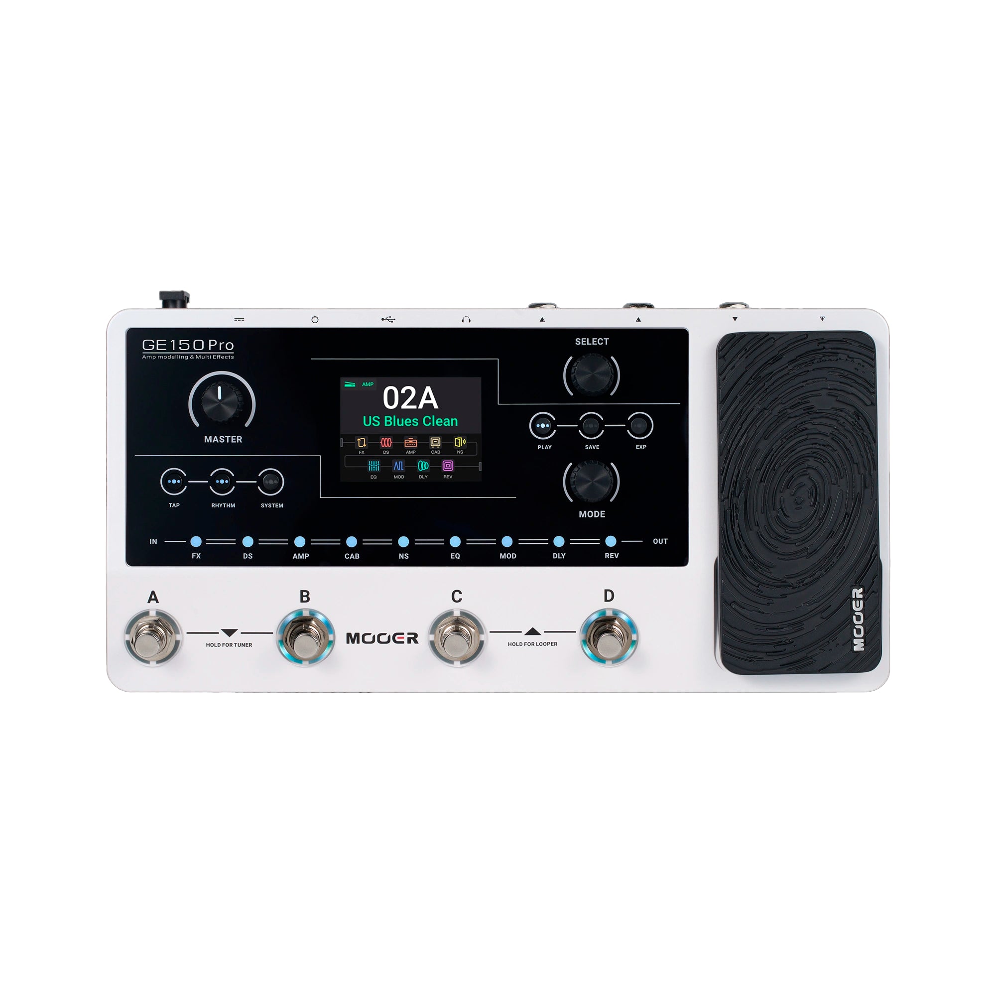 Pedalera Multiefecto con modelados Mooer - GE150 PRO