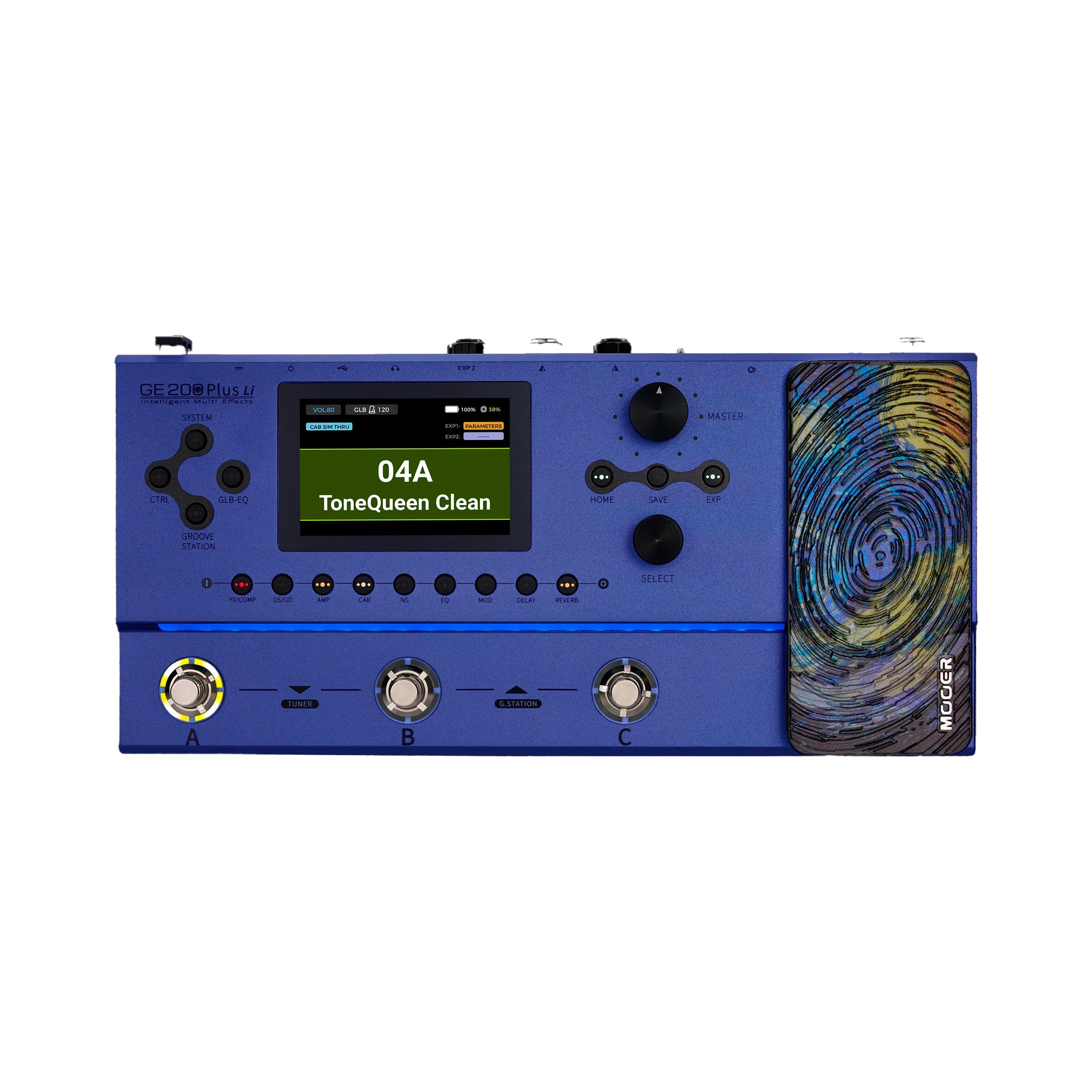 Pedalera Multiefecto con modelados Mooer - GE200 PLUS LI