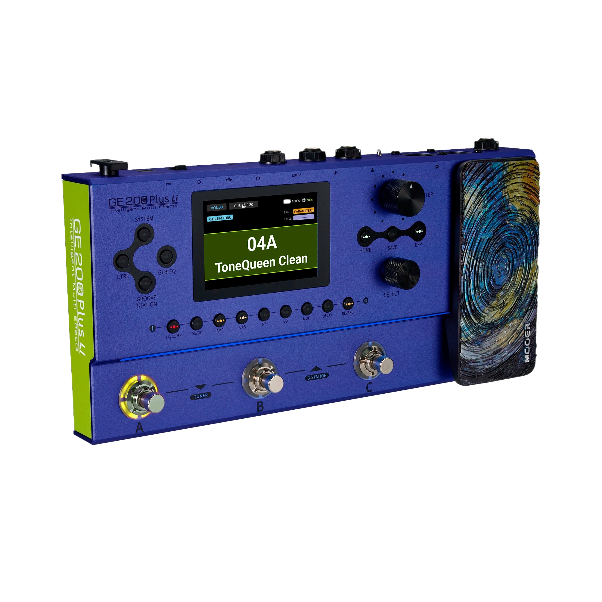 Pedalera Multiefecto con modelados Mooer - GE200 PLUS LI