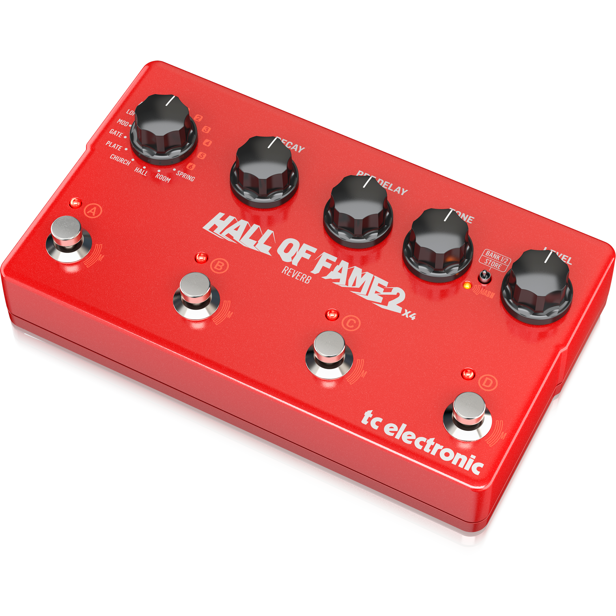 Pedal Reverb X4 Tc Electronic - Hall Of Fame 2 X4 Reverb