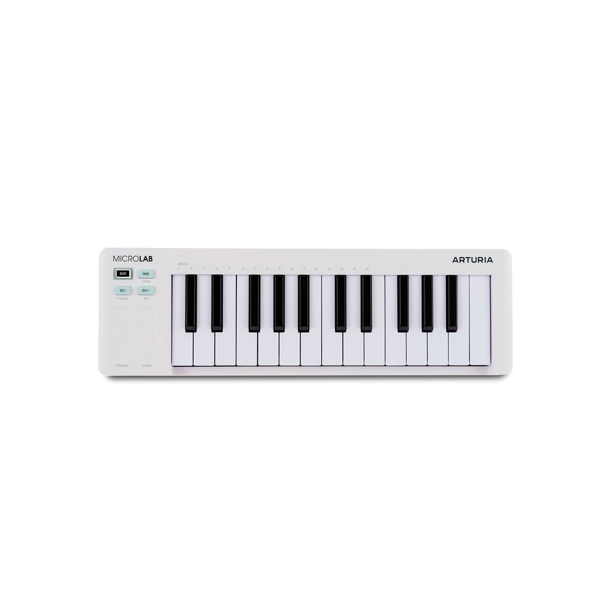 Controlador MIDI Arturia MicroLAB MK3 White