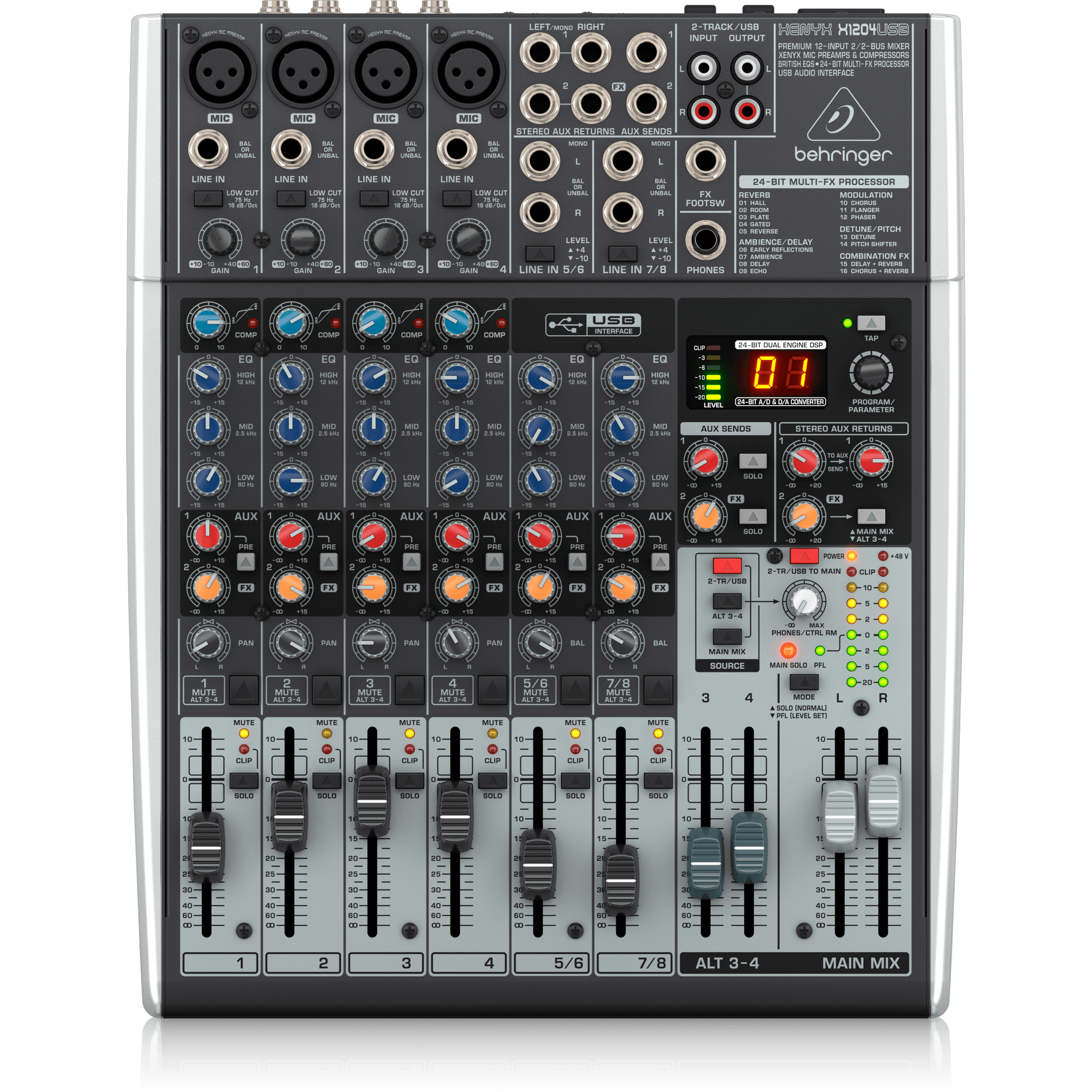 Consola Mezcladora Behringer - XENYX X1204USB