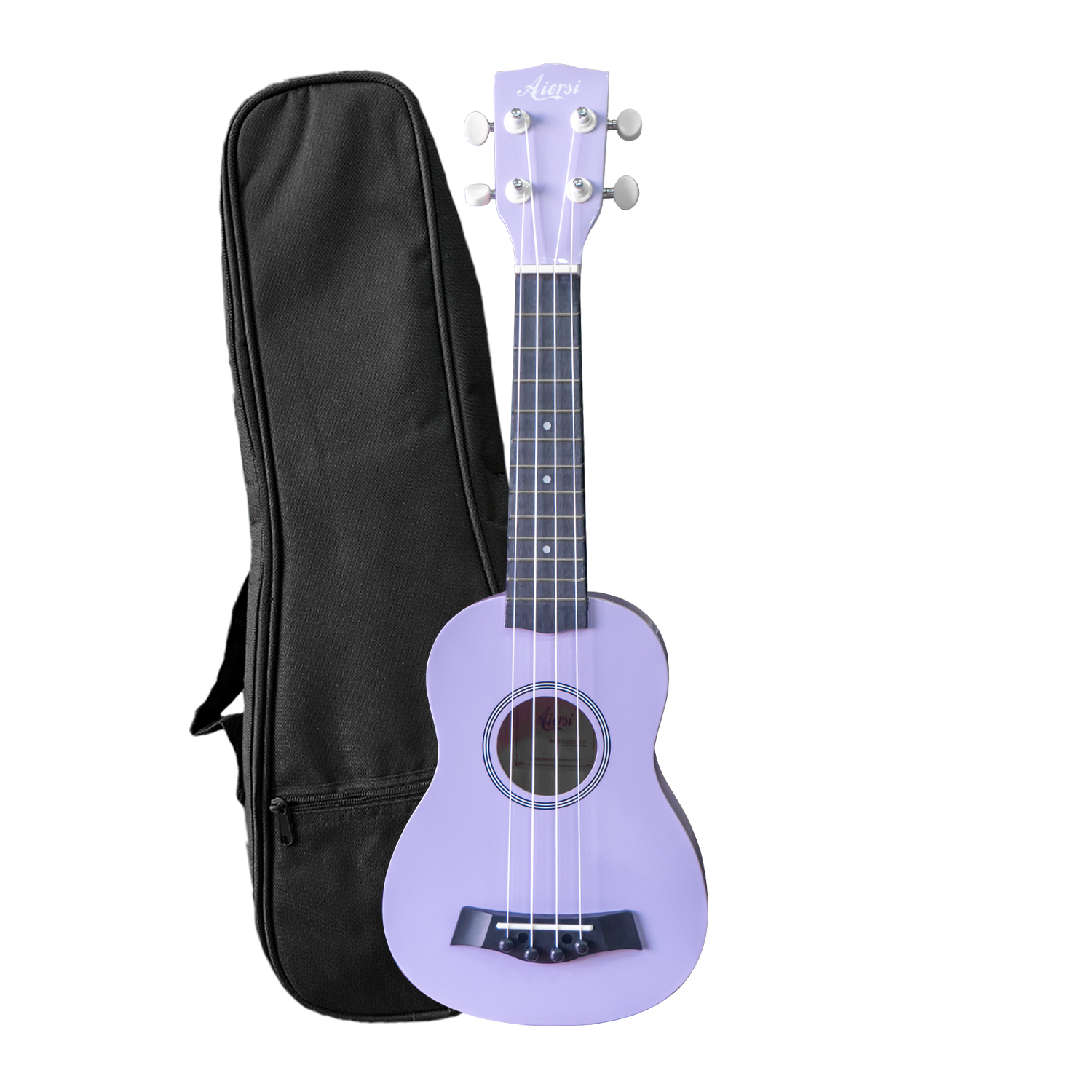 Ukelele Soprano Aiersi con Brillo - Purpura