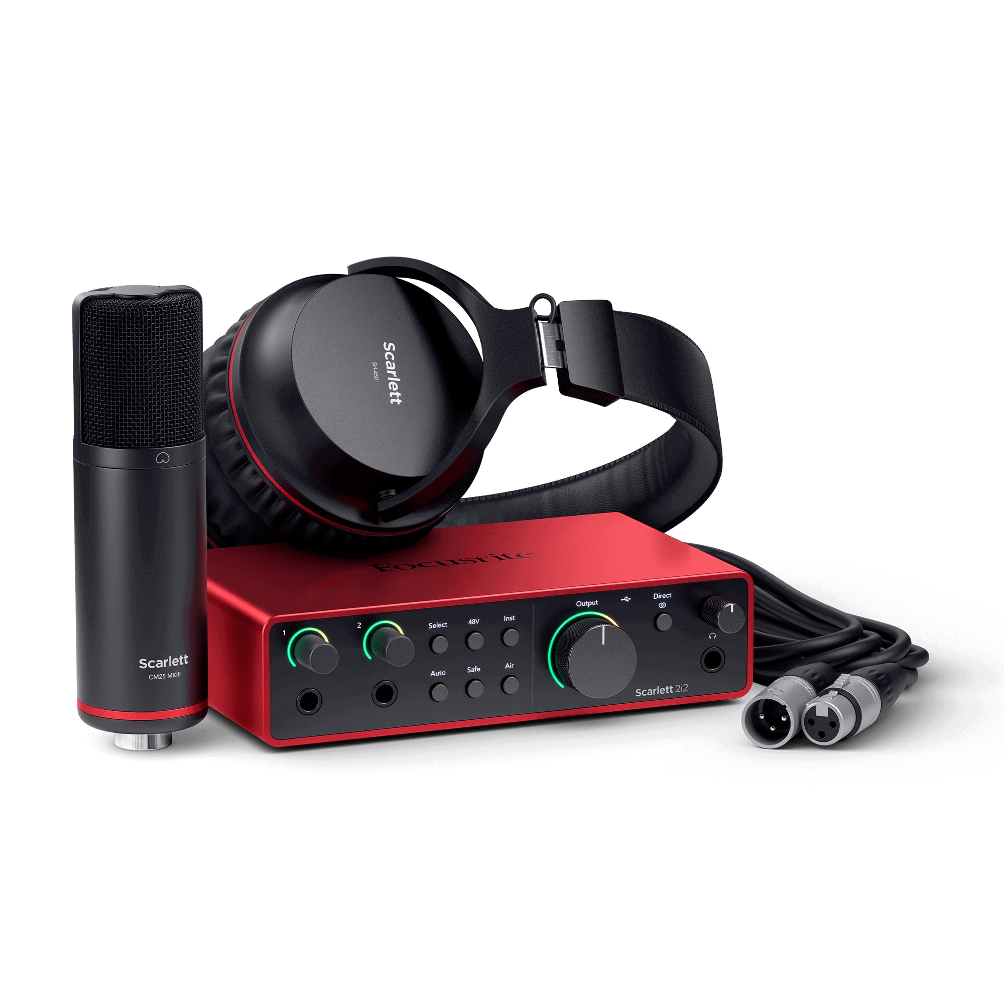 Interfaz de audio Focusrite - Scarlett 2i2 Studio 4ta Generación