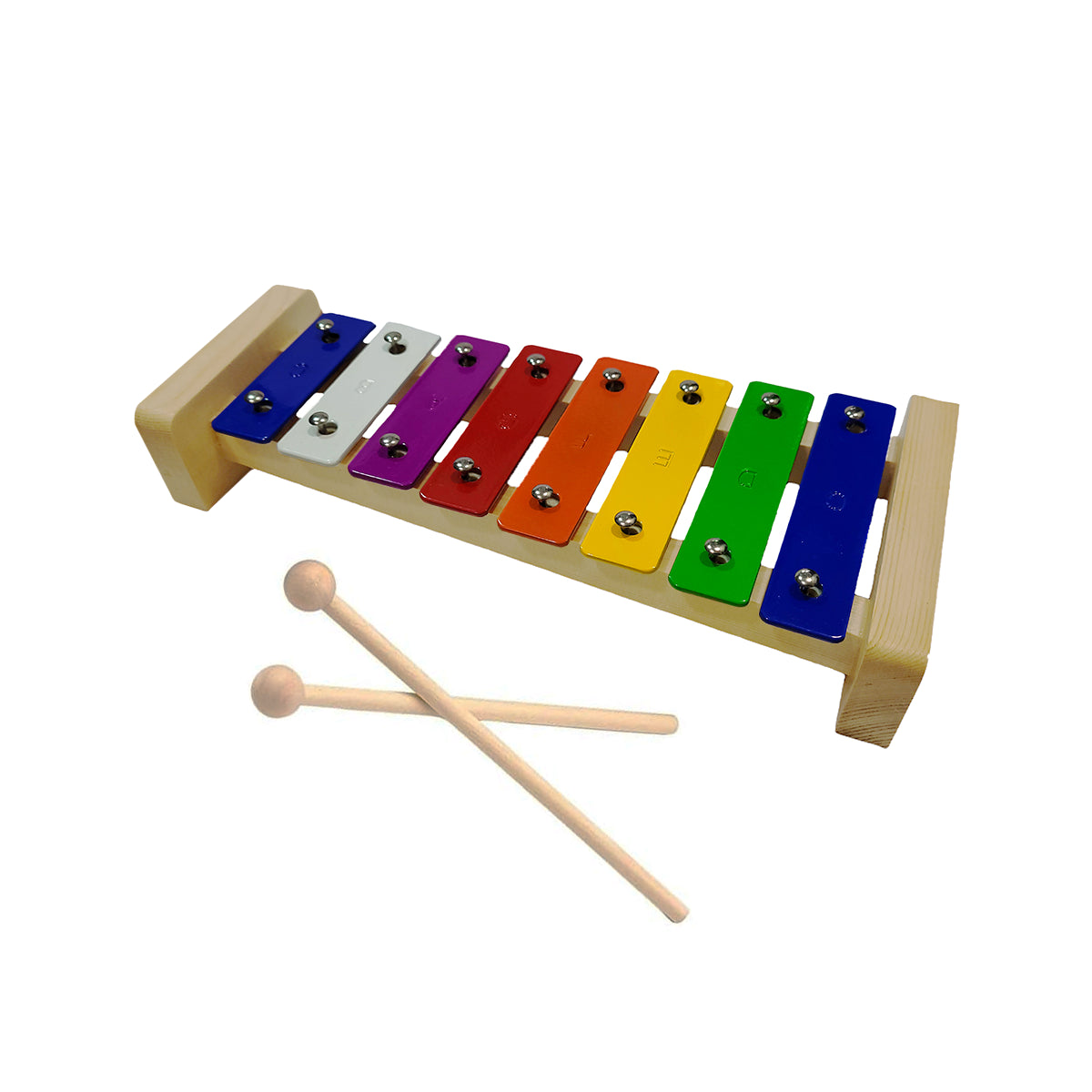 Xilófono Diatónico 1 octava con placas de colores - CP8
